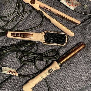 Lange hair styling trio